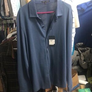 Robert Barakett Blue Casual Button Down Shirt